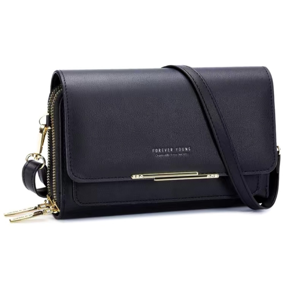 FOREVER LOVELY MADLEY BLACK CROSSBODY BAG